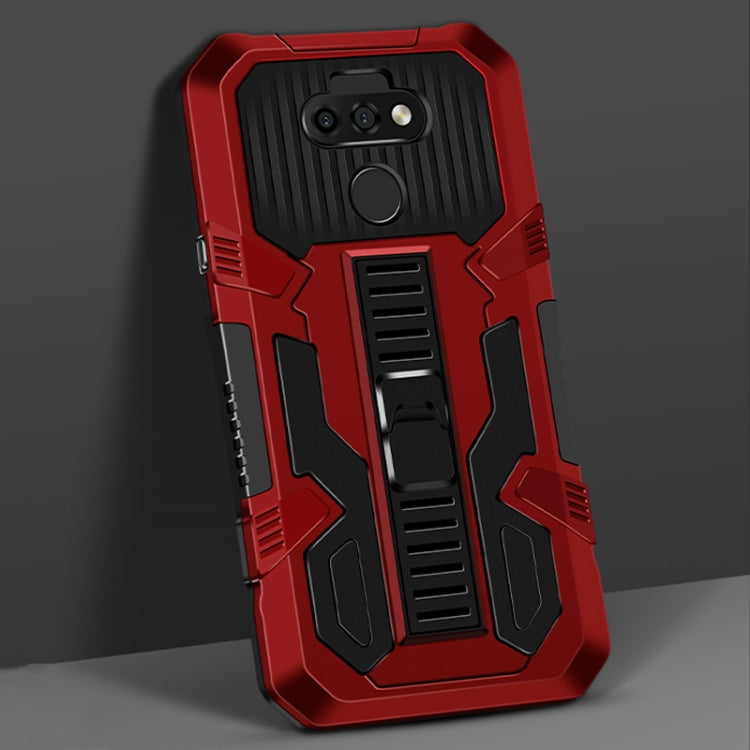 For LG K31 Vanguard Warrior All Inclusive Double-color Shockproof TPU + PC Protective Case with Holder
