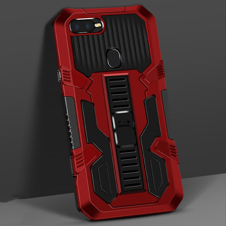 For OPPO A5s Vanguard Warrior All Inclusive Double-color Shockproof TPU + PC Protective Case with Holder