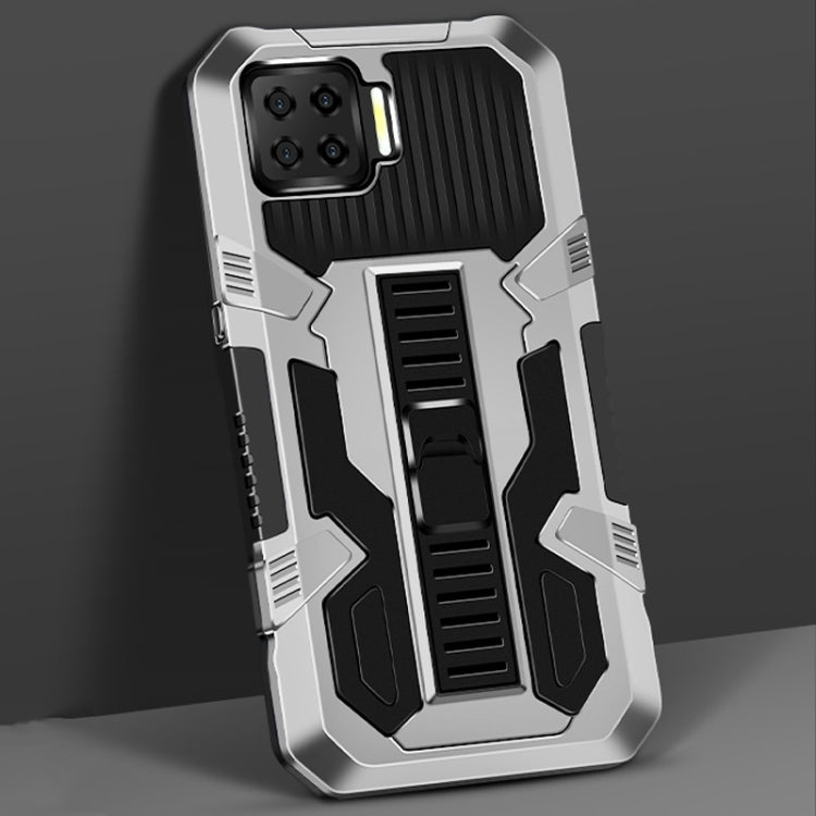 For OPPO A73 Vanguard Warrior All Inclusive Double-color Shockproof TPU + PC Protective Case with Holder
