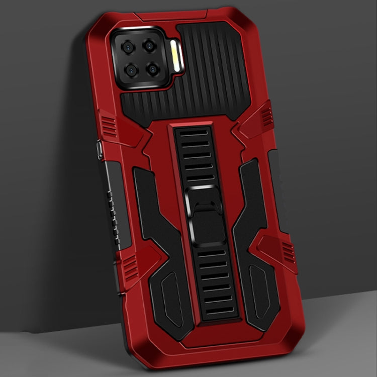 For OPPO A73 Vanguard Warrior All Inclusive Double-color Shockproof TPU + PC Protective Case with Holder