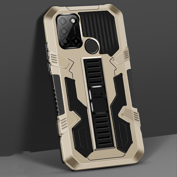 For OPPO Realme C17 Vanguard Warrior All Inclusive Double-color Shockproof TPU + PC Protective Case with Holder