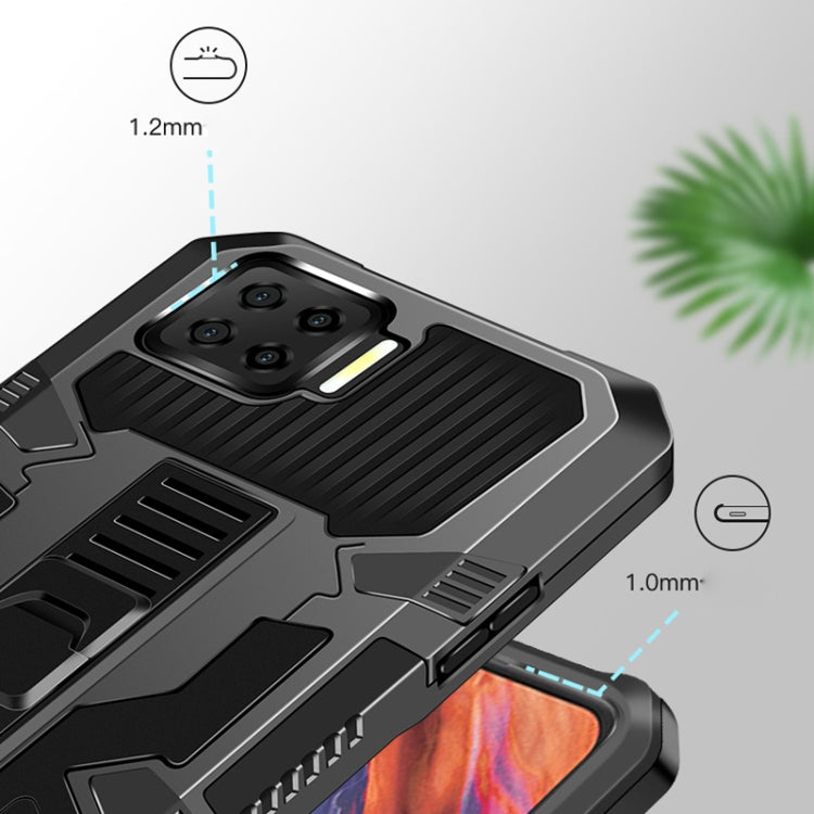 For OPPO Realme C17 Vanguard Warrior All Inclusive Double-color Shockproof TPU + PC Protective Case with Holder