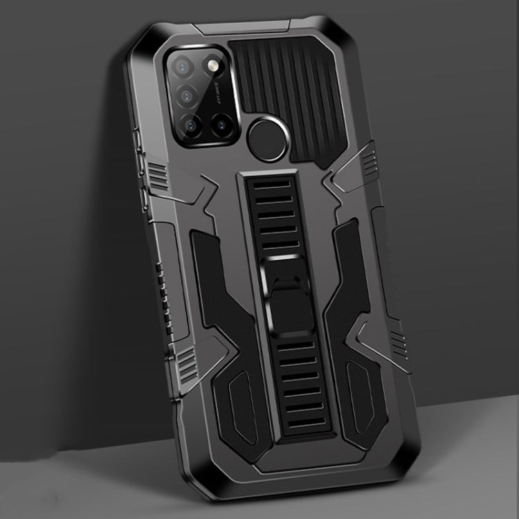 For OPPO Realme C17 Vanguard Warrior All Inclusive Double-color Shockproof TPU + PC Protective Case with Holder