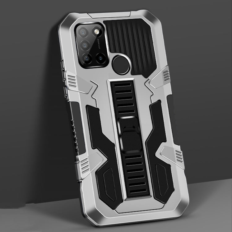 For OPPO Realme C17 Vanguard Warrior All Inclusive Double-color Shockproof TPU + PC Protective Case with Holder