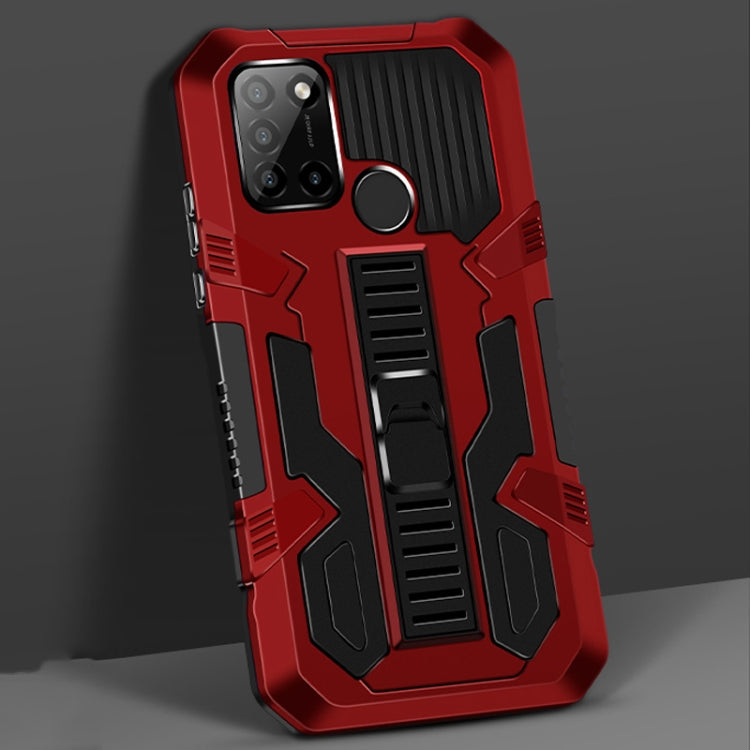 For OPPO Realme C17 Vanguard Warrior All Inclusive Double-color Shockproof TPU + PC Protective Case with Holder