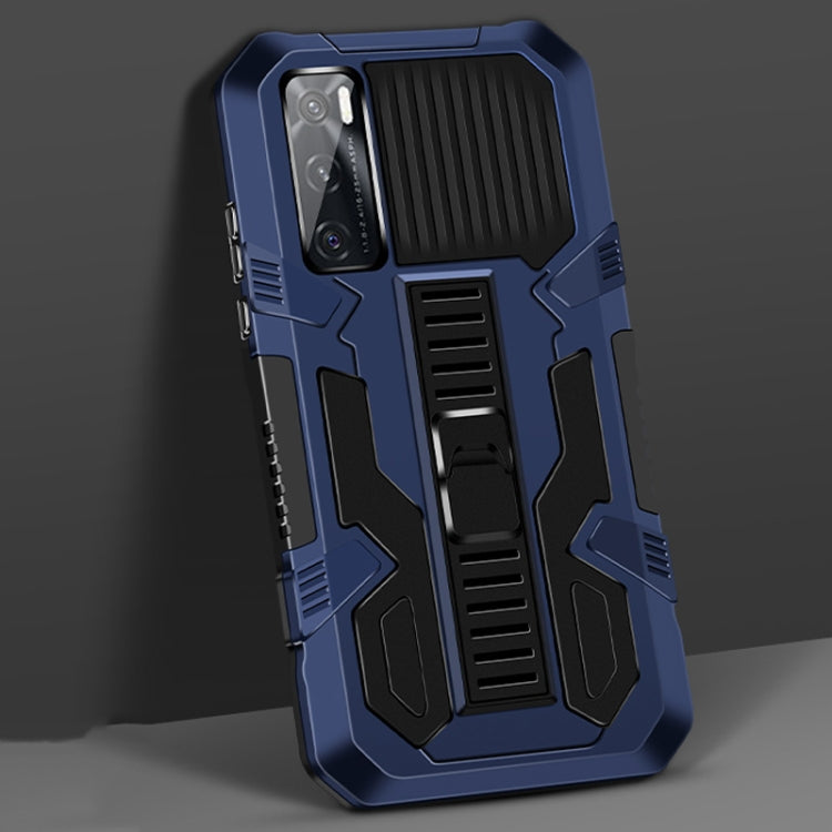 For vivo V20 SE Vanguard Warrior All Inclusive Double-color Shockproof TPU + PC Protective Case with Holder