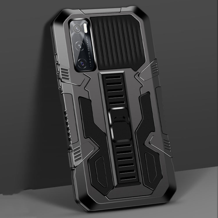 For vivo V20 SE Vanguard Warrior All Inclusive Double-color Shockproof TPU + PC Protective Case with Holder