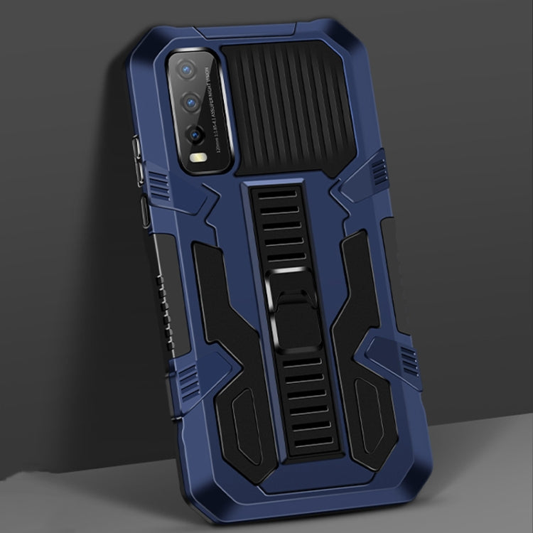 For vivo Y20 / Y20S Vanguard Warrior All Inclusive Double-color Shockproof TPU + PC Protective Case with Holder