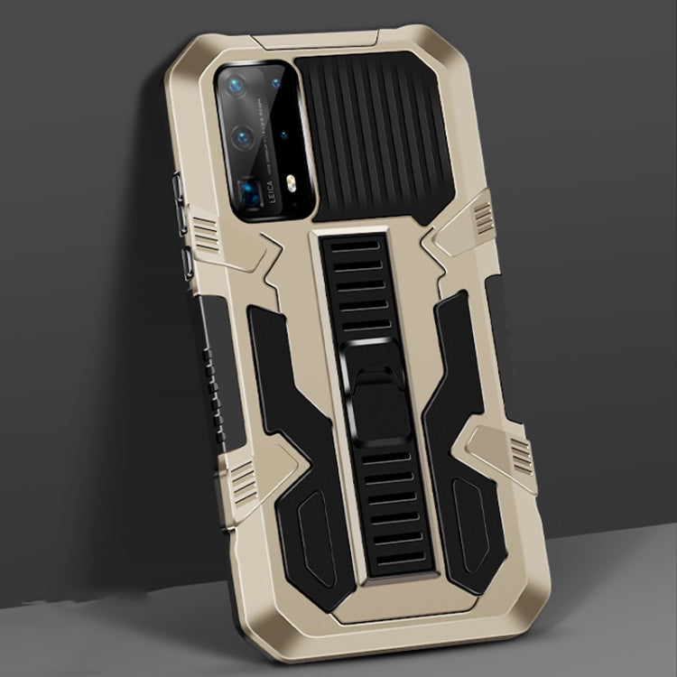 For Huawei P40 Pro Vanguard Warrior All Inclusive Double-color Shockproof TPU + PC Protective Case with Holder