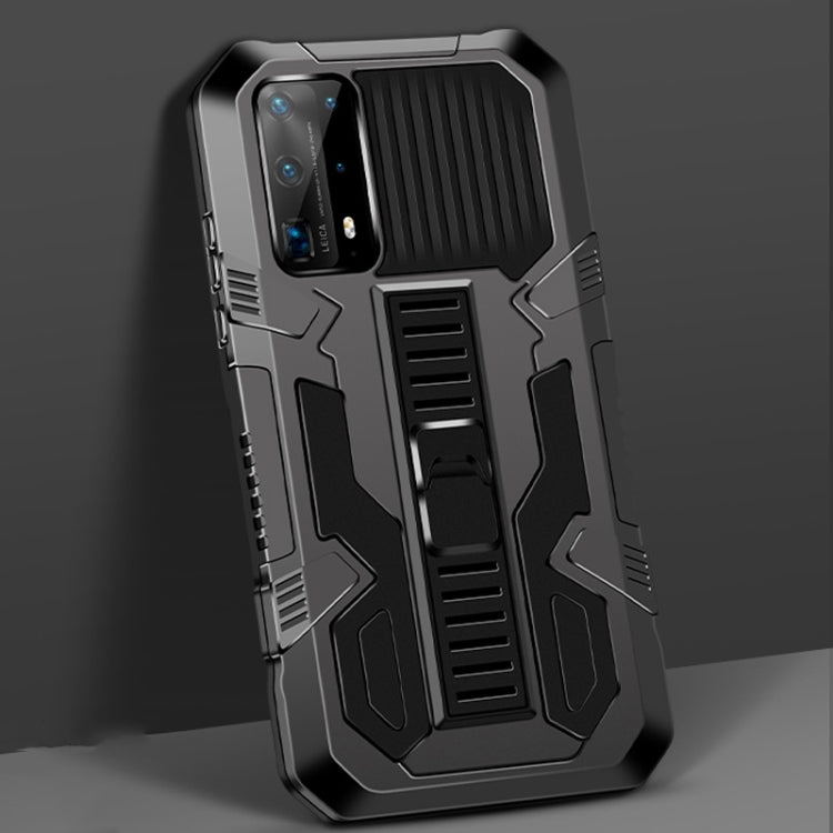For Huawei P40 Pro Vanguard Warrior All Inclusive Double-color Shockproof TPU + PC Protective Case with Holder