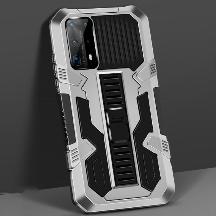 For Huawei P40 Pro Vanguard Warrior All Inclusive Double-color Shockproof TPU + PC Protective Case with Holder