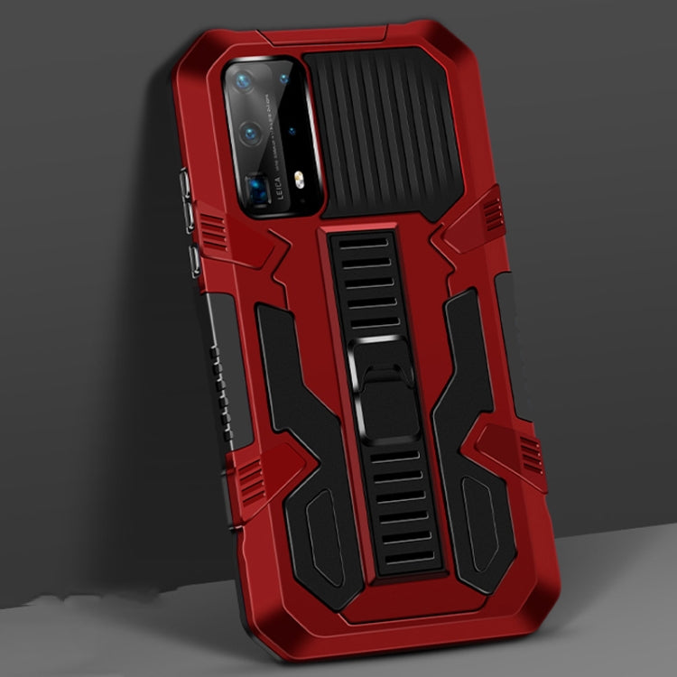 For Huawei P40 Pro Vanguard Warrior All Inclusive Double-color Shockproof TPU + PC Protective Case with Holder