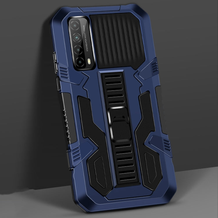 For Huawei Y7a / P Smart 2021 Vanguard Warrior All Inclusive Double-color Shockproof TPU + PC Protective Case with Holder