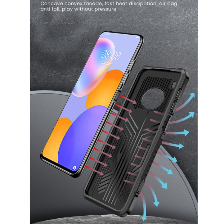 For Huawei Y9a Vanguard Warrior All Inclusive Double-color Shockproof TPU + PC Protective Case with Holder