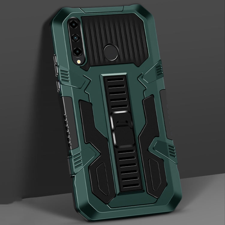 For Huawei Y7p Vanguard Warrior All Inclusive Double-color Shockproof TPU + PC Protective Case with Holder