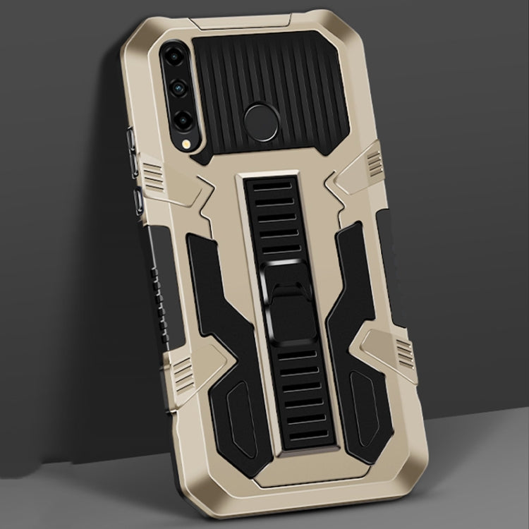 For Huawei Y7p Vanguard Warrior All Inclusive Double-color Shockproof TPU + PC Protective Case with Holder