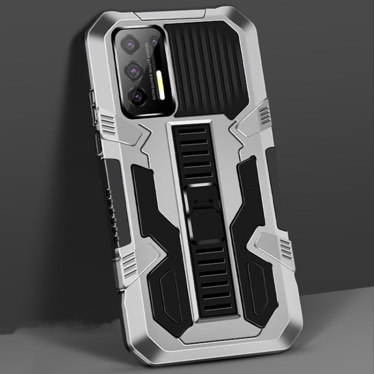 For Motorola Moto G9 Plus Vanguard Warrior All Inclusive Double-color Shockproof TPU + PC Protective Case with Holder