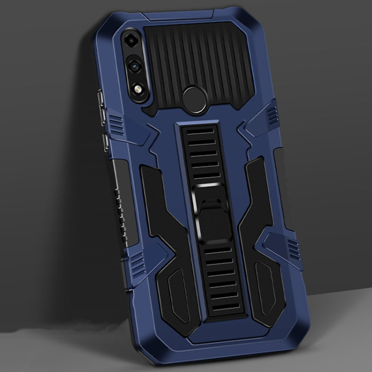For Motorola Moto E (2020) Vanguard Warrior All Inclusive Double-color Shockproof TPU + PC Protective Case with Holder