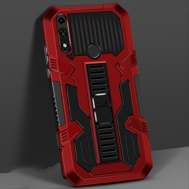 For Motorola Moto E (2020) Vanguard Warrior All Inclusive Double-color Shockproof TPU + PC Protective Case with Holder