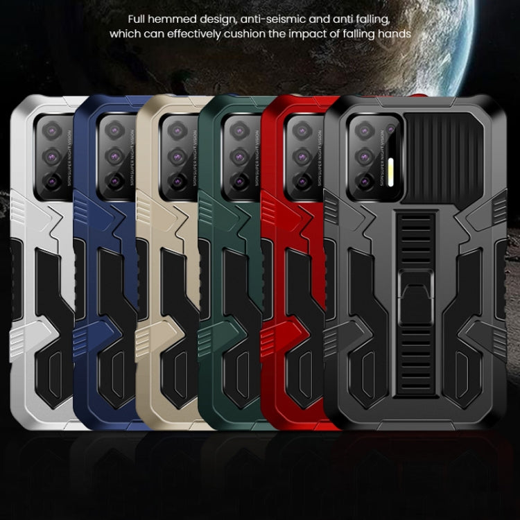 For Motorola Moto E (2020) Vanguard Warrior All Inclusive Double-color Shockproof TPU + PC Protective Case with Holder