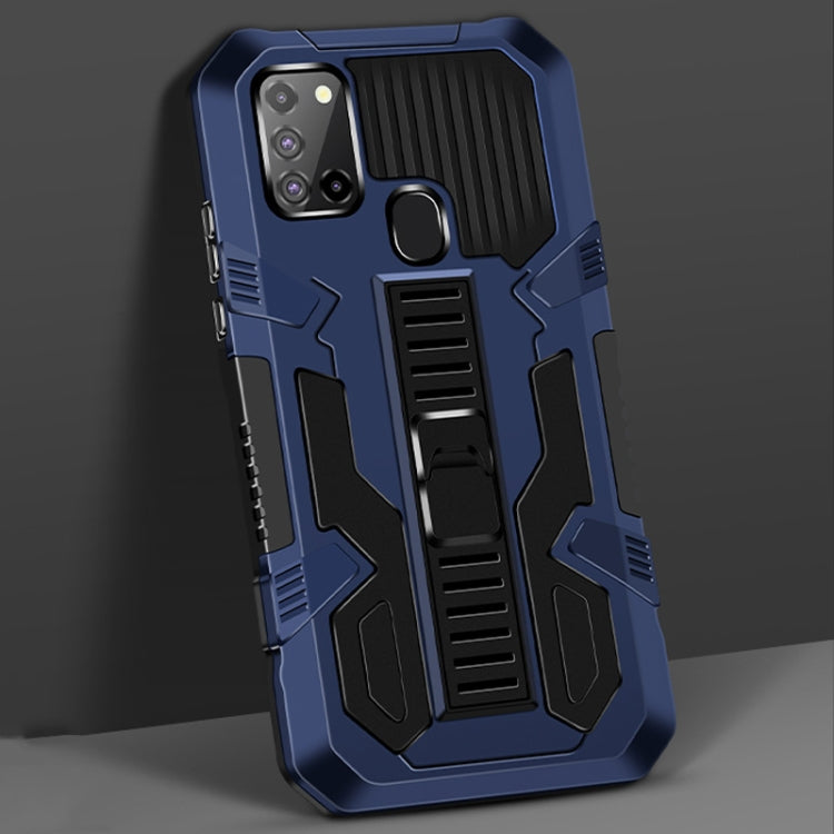 For Samsung Galaxy S21 5G Vanguard Warrior All Inclusive Double-color Shockproof TPU + PC Protective Case with Holder