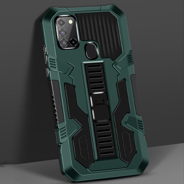 For Samsung Galaxy S21 5G Vanguard Warrior All Inclusive Double-color Shockproof TPU + PC Protective Case with Holder