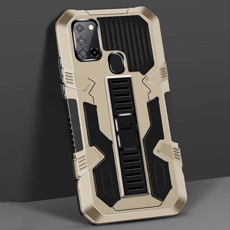 For Samsung Galaxy S21 5G Vanguard Warrior All Inclusive Double-color Shockproof TPU + PC Protective Case with Holder