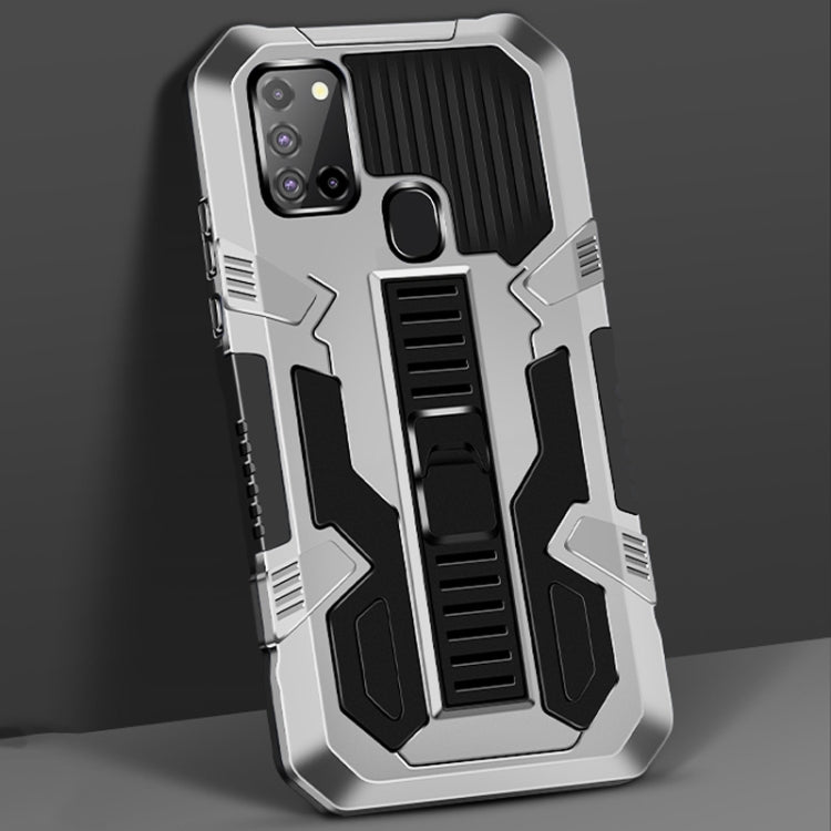 For Samsung Galaxy S21 5G Vanguard Warrior All Inclusive Double-color Shockproof TPU + PC Protective Case with Holder