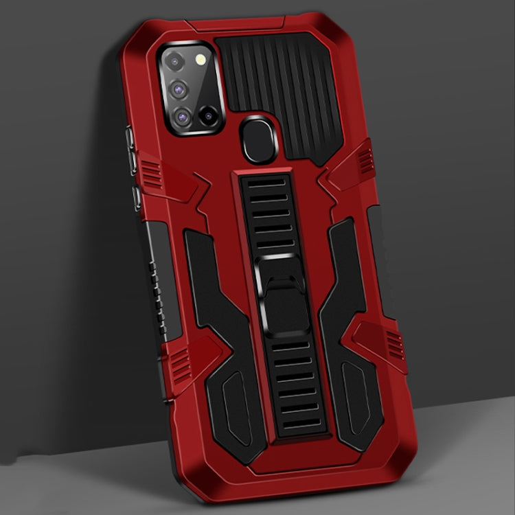 For Samsung Galaxy S21 5G Vanguard Warrior All Inclusive Double-color Shockproof TPU + PC Protective Case with Holder