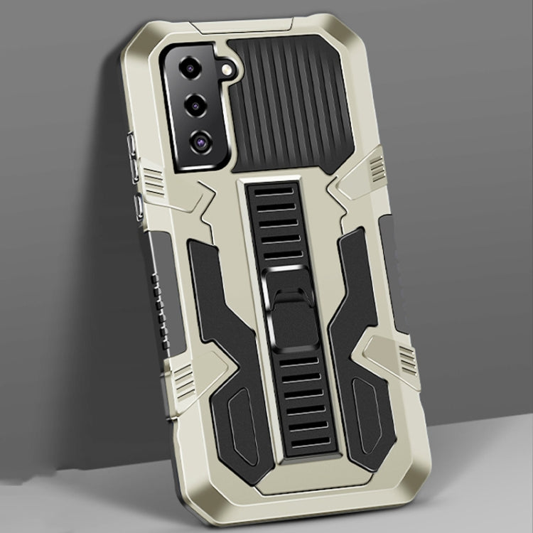 For Samsung Galaxy S21+ 5G Vanguard Warrior All Inclusive Double-color Shockproof TPU + PC Protective Case with Holder