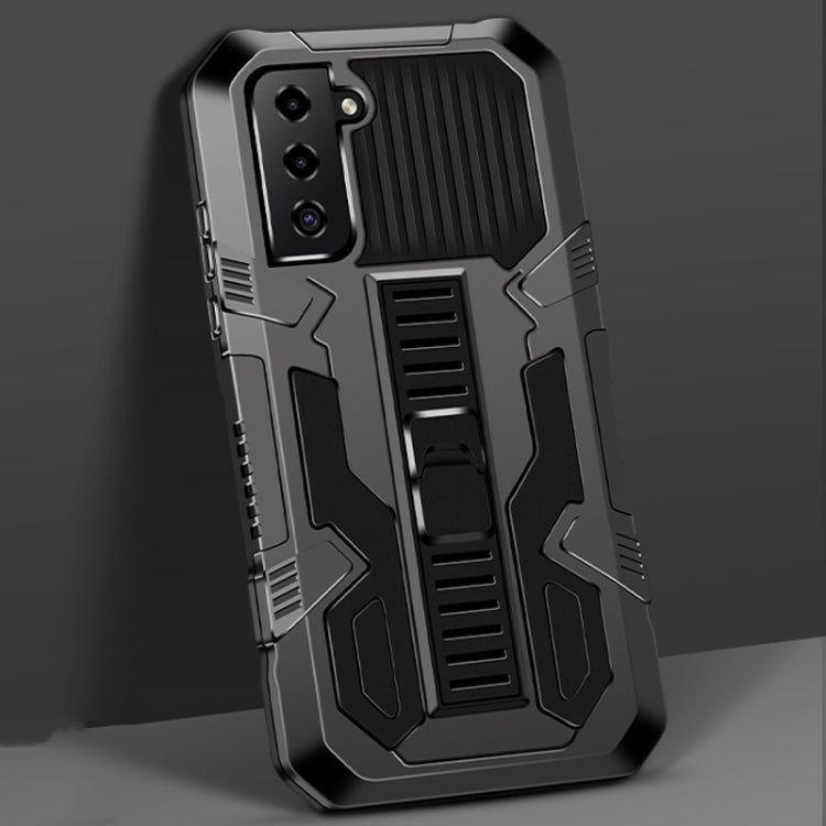 For Samsung Galaxy S21+ 5G Vanguard Warrior All Inclusive Double-color Shockproof TPU + PC Protective Case with Holder