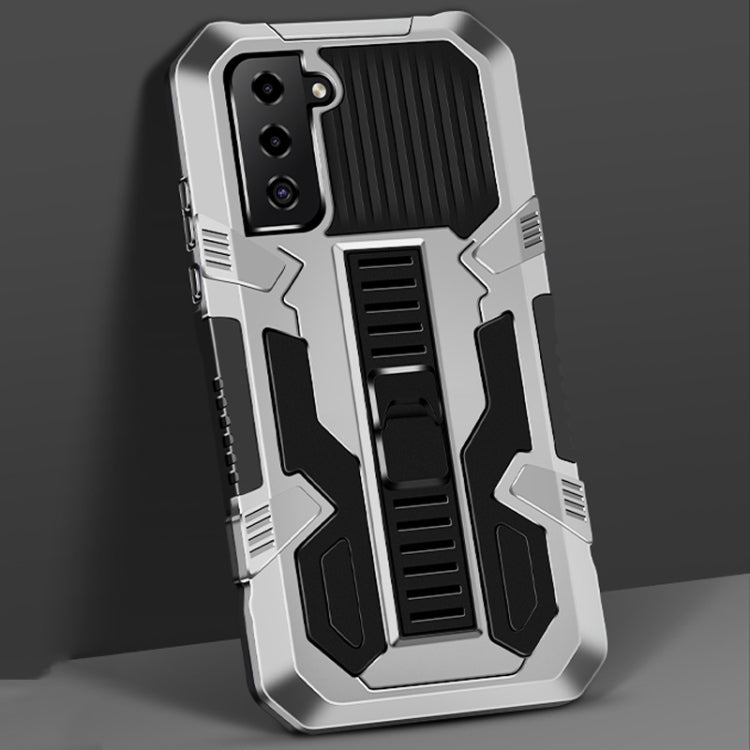 For Samsung Galaxy S21+ 5G Vanguard Warrior All Inclusive Double-color Shockproof TPU + PC Protective Case with Holder