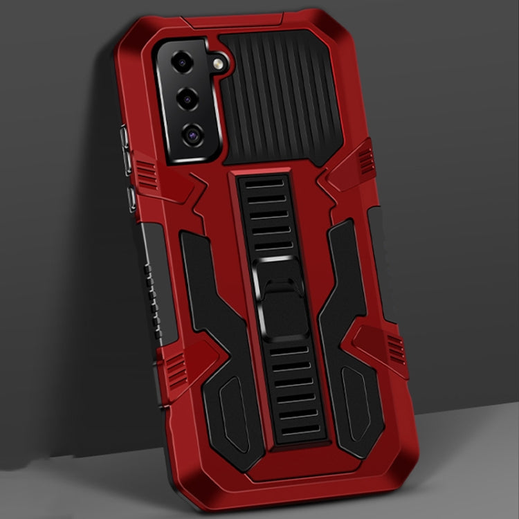 For Samsung Galaxy S21+ 5G Vanguard Warrior All Inclusive Double-color Shockproof TPU + PC Protective Case with Holder