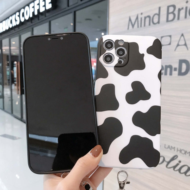For iPhone 12 Pro Animal Texture IMD Shockproof TPU Protective Case with Lanyard