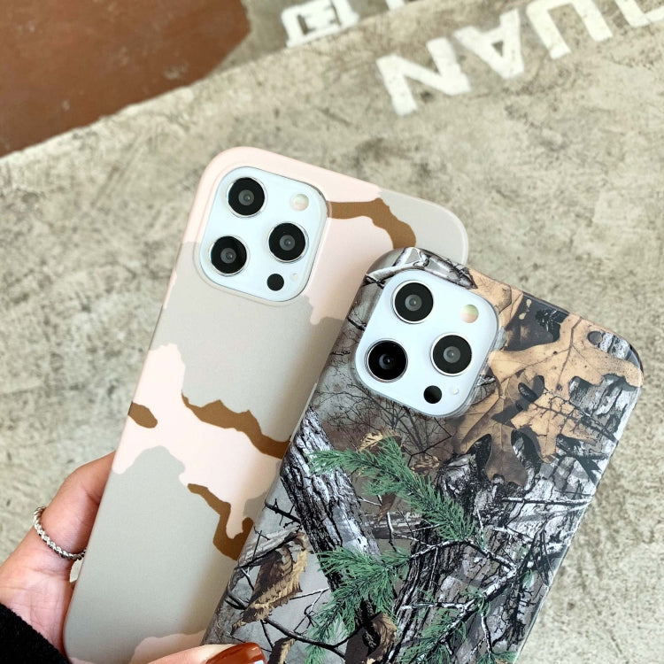 For iPhone 12 / 12 Pro Camouflage Pattern IMD Shockproof TPU Protective Case with Lanyard