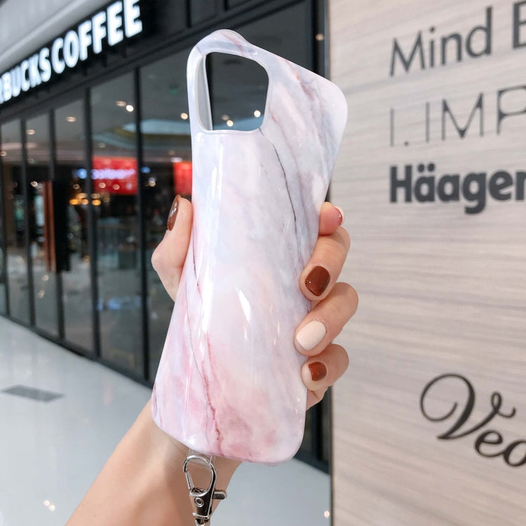 Marbled IMD Shockproof TPU Protective Case with Lanyard For iPhone 11 Pro