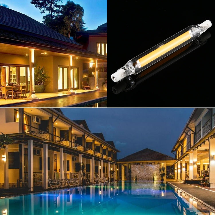 R7S 110V 13W 118mm COB LED Bulb Glass Tube Replacement Halogen Lamp Spot Light