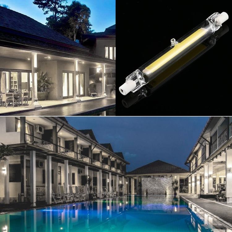 R7S 110V 13W 118mm COB LED Bulb Glass Tube Replacement Halogen Lamp Spot Light