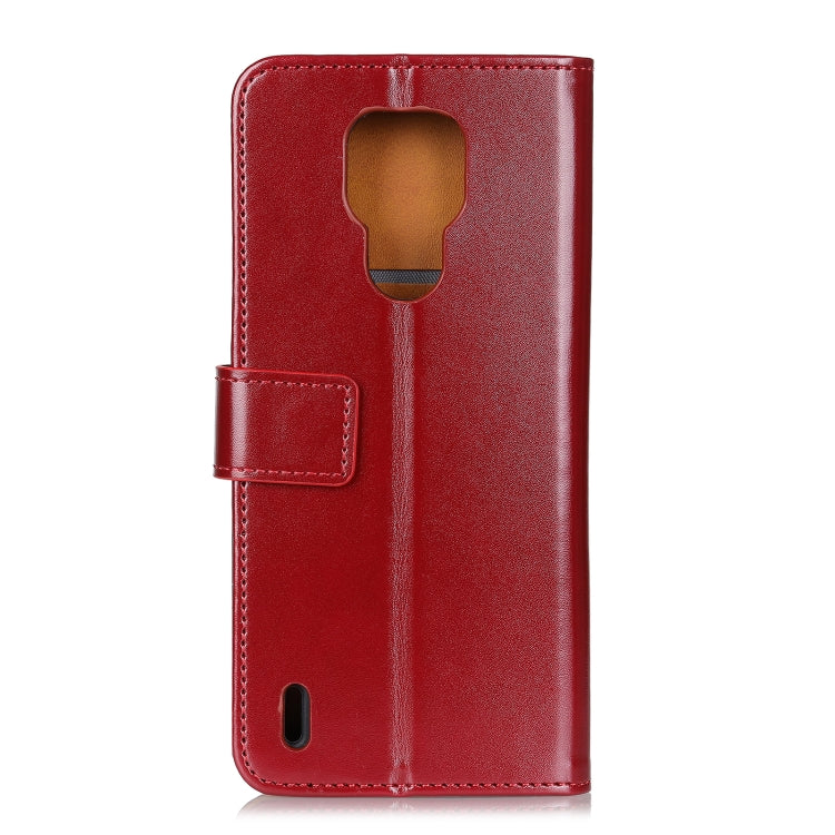 For Motorola Moto E7 (2020) 3-Color Pearl Texture Magnetic Buckle Horizontal Flip PU Leather Case with Card Slots & Wallet & Holder