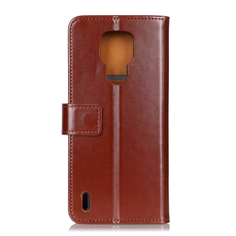 For Motorola Moto E7 (2020) 3-Color Pearl Texture Magnetic Buckle Horizontal Flip PU Leather Case with Card Slots & Wallet & Holder