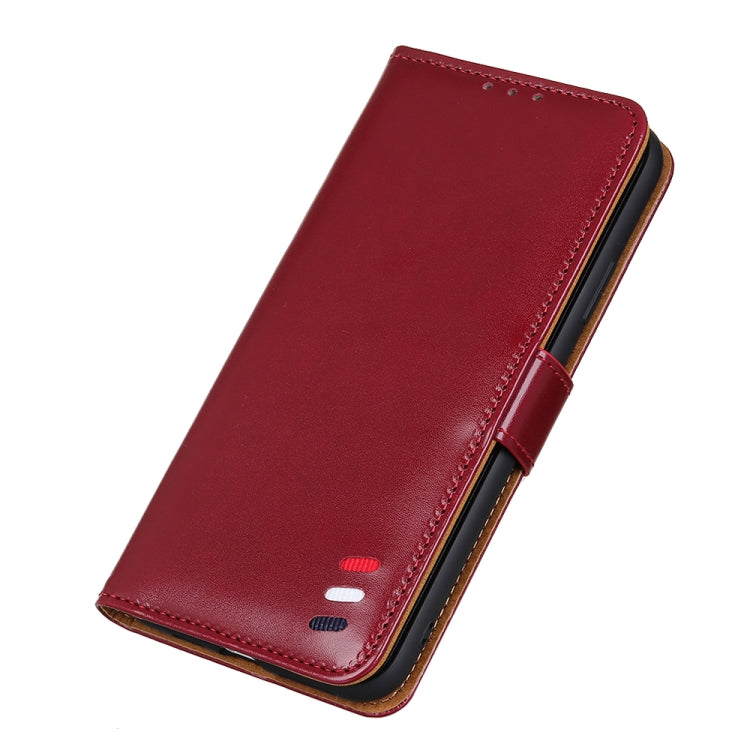 For Xiaomi Poco M3 3-Color Pearl Texture Magnetic Buckle Horizontal Flip PU Leather Case with Card Slots & Wallet & Holder