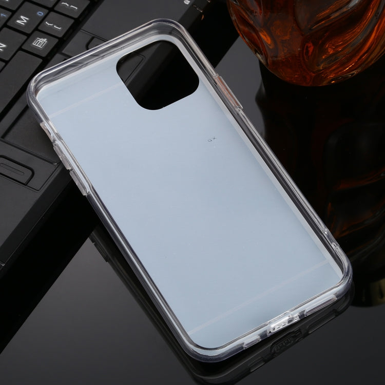 For iPhone 11 TPU + Acrylic Luxury Plating Mirror Phone Case Cover