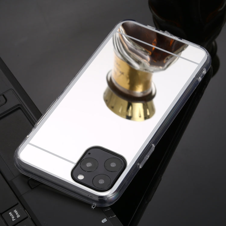 For iPhone 11 TPU + Acrylic Luxury Plating Mirror Phone Case Cover