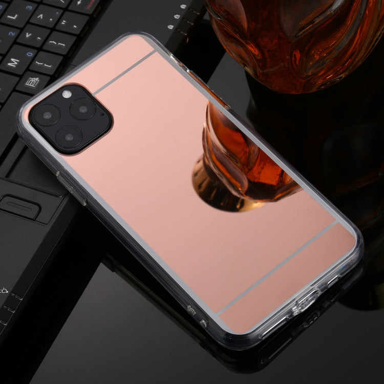 For iPhone 11 Pro TPU + Acrylic Luxury Plating Mirror Phone Case Cover