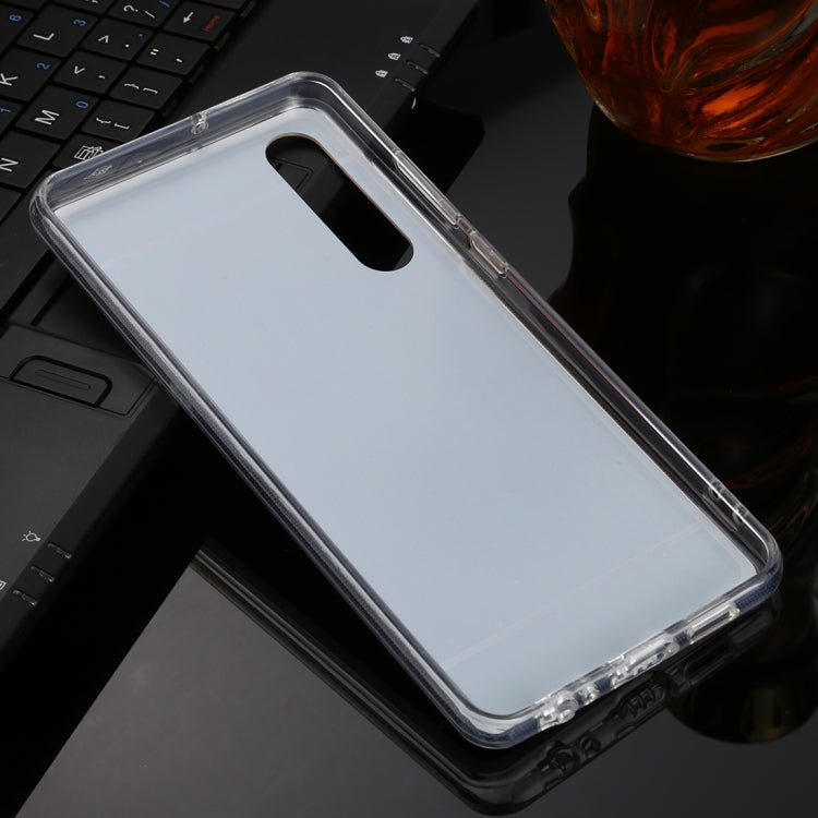 For Huawei P30 TPU + Acrylic Luxury Plating Mirror Phone Case Cover