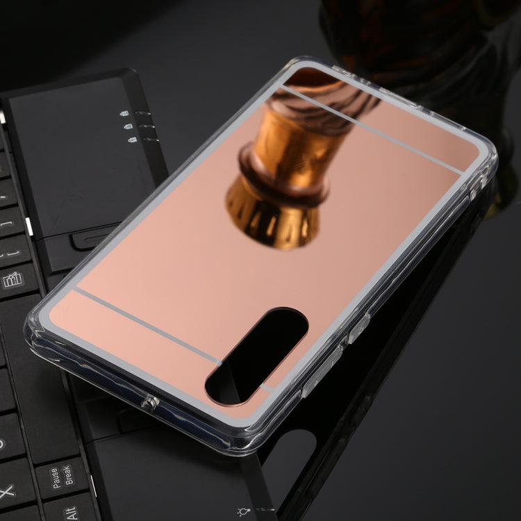 For Huawei P30 TPU + Acrylic Luxury Plating Mirror Phone Case Cover