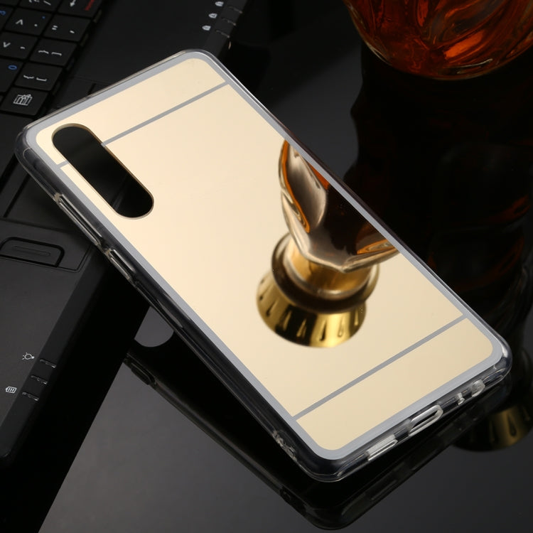 For Huawei P30 TPU + Acrylic Luxury Plating Mirror Phone Case Cover