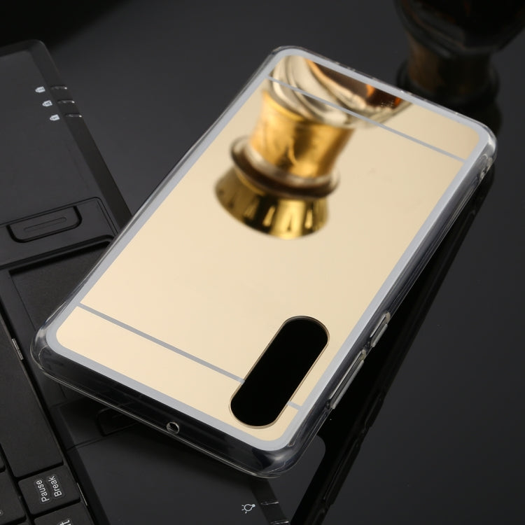 For Huawei P30 TPU + Acrylic Luxury Plating Mirror Phone Case Cover