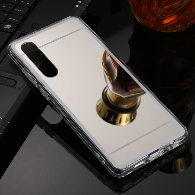 For Huawei P30 TPU + Acrylic Luxury Plating Mirror Phone Case Cover