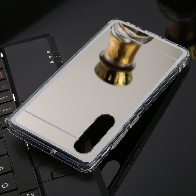 For Huawei P30 TPU + Acrylic Luxury Plating Mirror Phone Case Cover